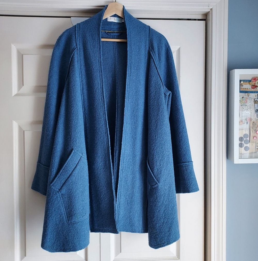 Boden Boiled Wool Coat (With Flaw)